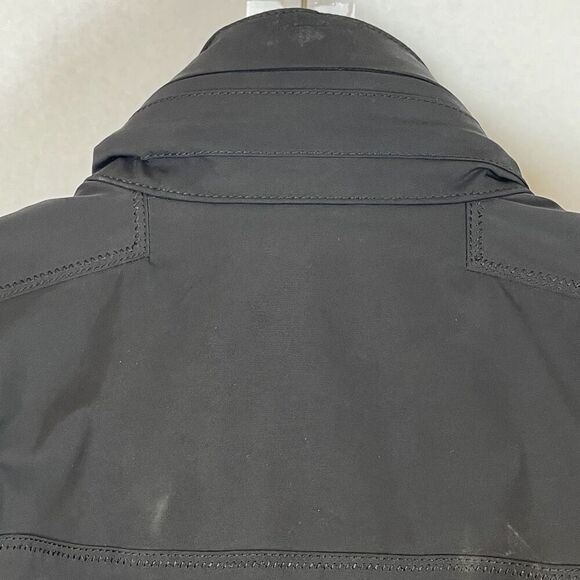 Elie Tahari Coat Men's Medium Black Heavyweight Full Zip Military Field Jacket - Picture 8 of 15